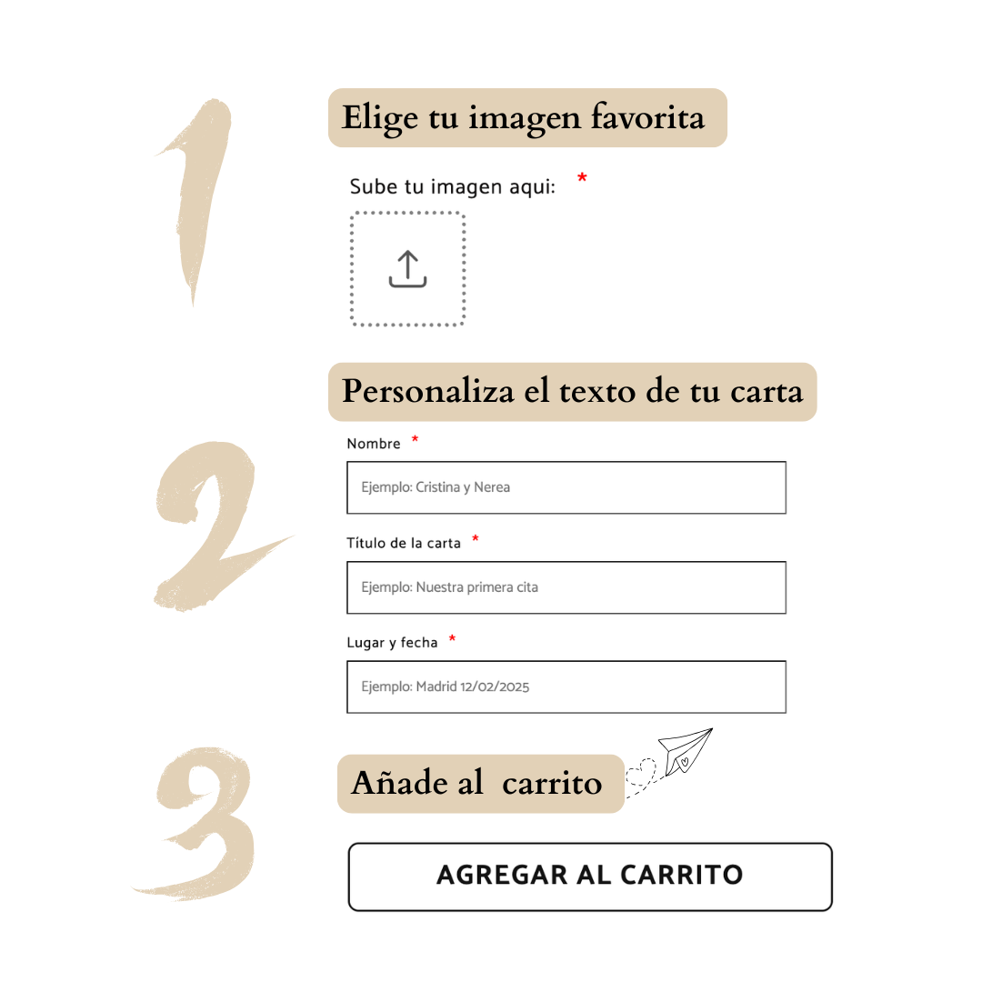 Carta personalizada estilo anime